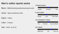 6/5/3 Pairs Men's Athletic Socks Sports Breathable Outdoor Running Compression Socks Cotton Training Long Black Stretch Socks Quick Pick Grocers