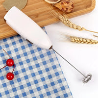 Handheld Electric Egg Beater Mini Battery Powered Milk Frother Coffee Drink Mixer Milk Foamer Kitchen Tools Quick Pick Grocers