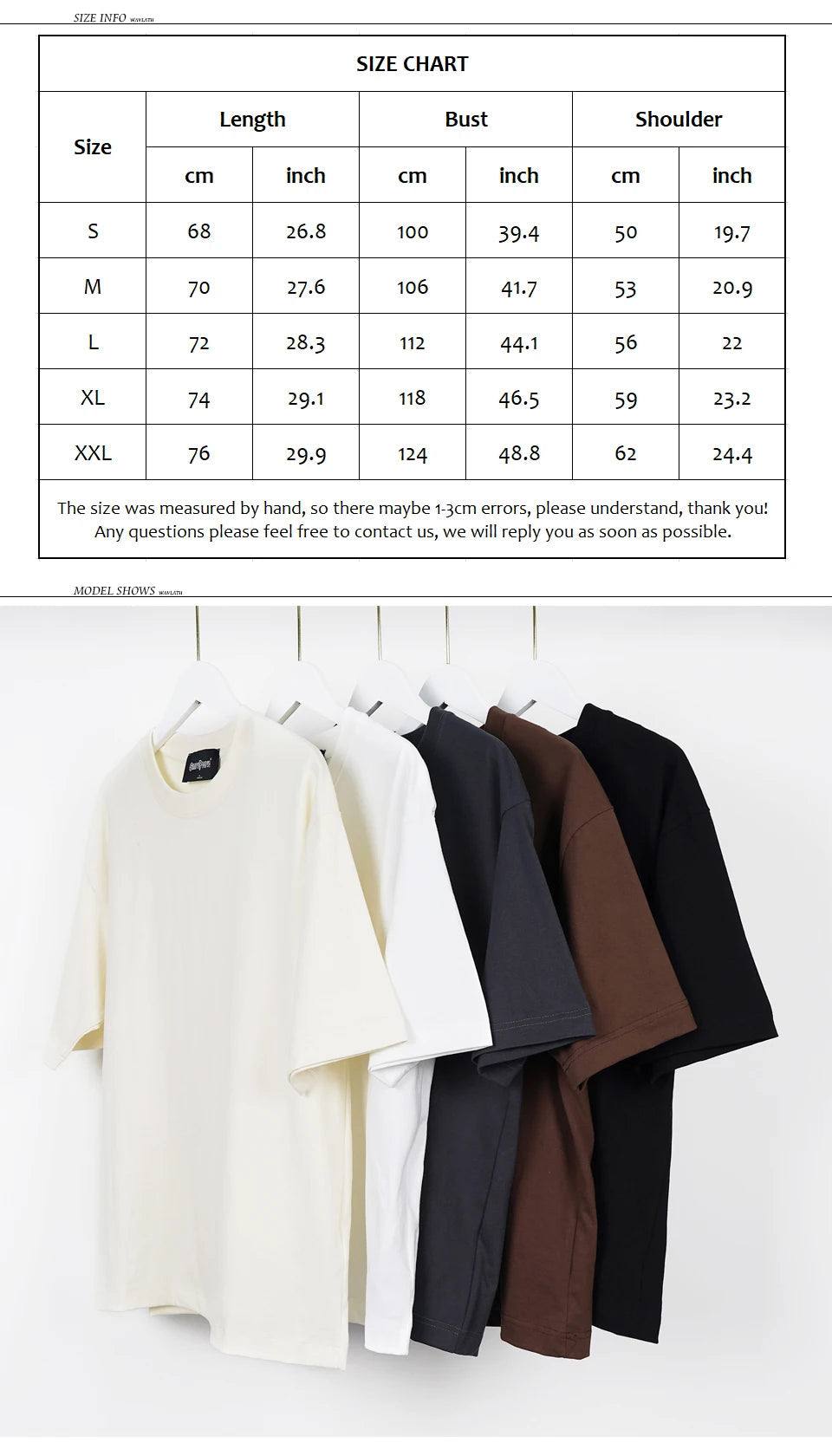 WAVLATII Oversized Summer T shirts for Women Men Brown Casual Female Korean Streetwear Tees Unisex Basic Solid Young Cool Tops Quick Pick Grocers