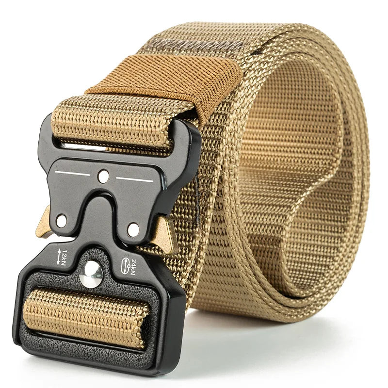 Genuine Tactical Belt Quick Release Outdoor Military Belt Soft Real Nylon Sports Accessories Men And Women Black Belt Quick Pick Grocers