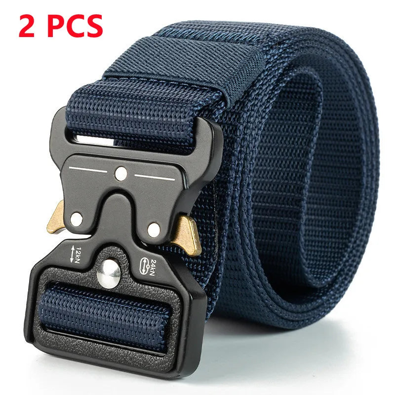 Genuine Tactical Belt Quick Release Outdoor Military Belt Soft Real Nylon Sports Accessories Men And Women Black Belt Quick Pick Grocers
