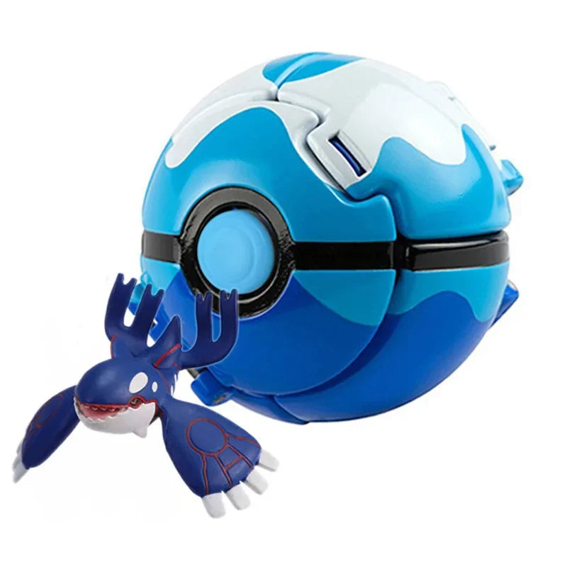 Pokemon Elf Ball Pokeball Anime Figure Cartoons Pikachu Charizard Piplup Kyogre Pocket Monster Pet Anime Action Model Toy Gifts Quick Pick Grocers