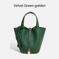 MENDY Women Bags Handbags Bucket Bag Real Leathe Fashion Tote Bag Genuine Leather Luxury Desginer Big Size Large Lady Hand Bags Quick Pick Grocers
