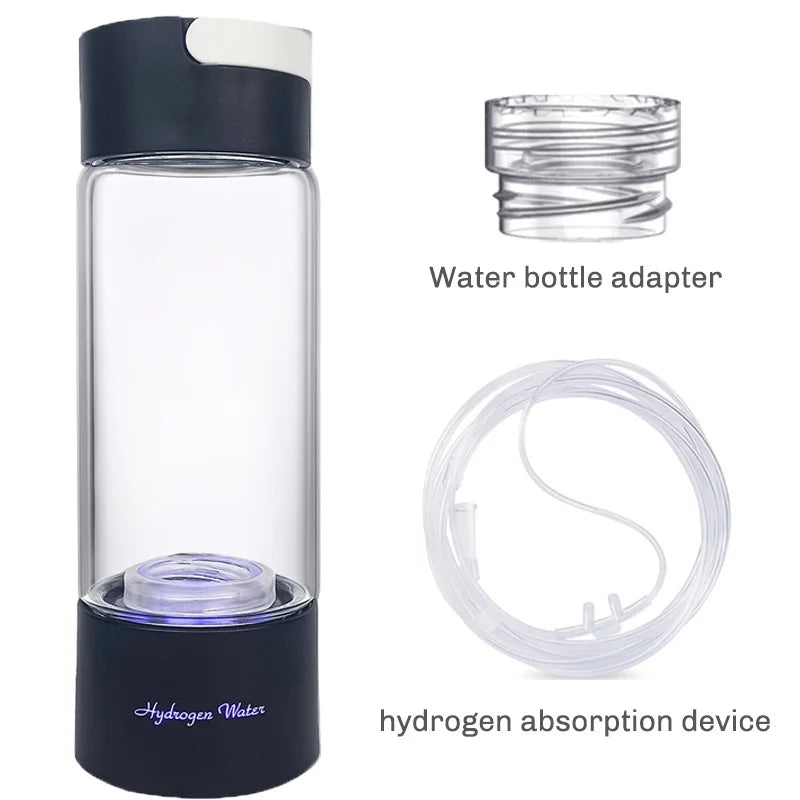 Hydrogen-Rich Water Cup Portable Electric Hydrogen Rich Water Generator Bottle Titanium Quality Filter Healthcare Water Cup USB Quick Pick Grocers
