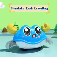 Children's Fun Double Return Force Left and Right Shake Simulation Crab Toy Baby Running Bubble Simulation Crab Crab Crawling Econic Blanks