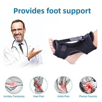 1PC Plantar Fasciitis Night Splint Adjustable Ankle Brace Foot Drop Brace for Plantar Fasciitis Arch Foot Pain Achilles banket Econic Blanks