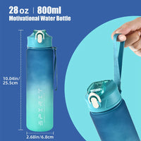 1PCS 800ML Large Capacity Sports Water Bottle Leak Proof Colorful Plastic Cup Drinking Outdoor Travel Portable Gym Fitness Jugs Econic Blanks