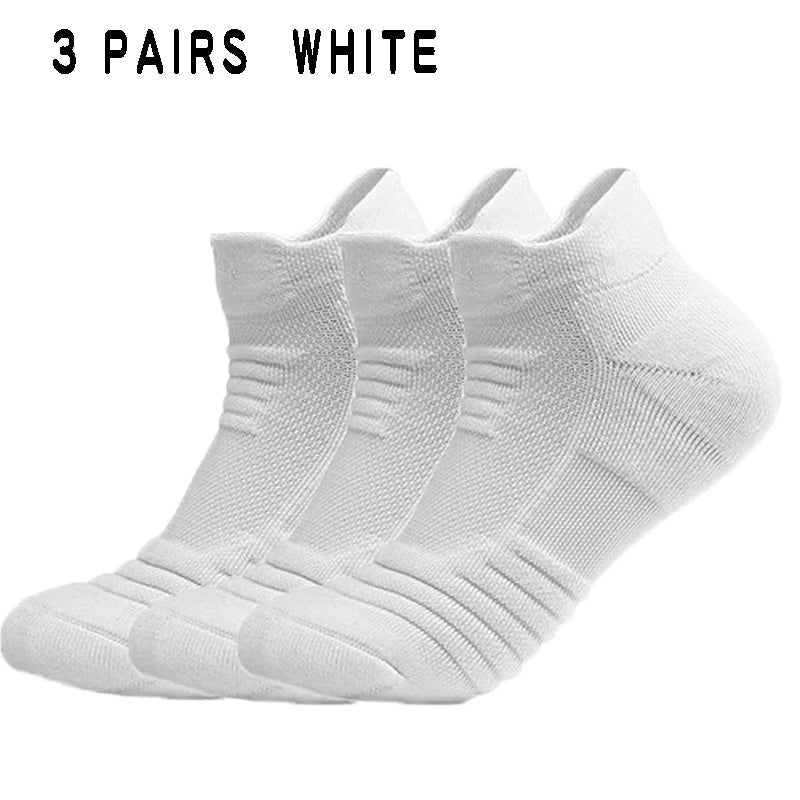 3 Pairs Breathable Mesh Athletic Terry Socks Cushioned Moisture-managing and Durable Reduces Foot for Running Hiking & Sports Quick Pick Grocers