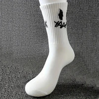 5/10 Pairs Men Women Graffiti Printed socks Street Style Soft Comfortable Sweat Absorbing Breathable Couple Sports Leisure Socks Quick Pick Grocers