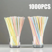 50-1000Pcs Multicolor Drinking Straws rietjes Milk Tea Bar Party Wedding Kitchen Home Accessories Beverage Black Straw Wholesale Econic Blanks