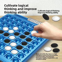 Dual-Side Flip Board Strategy Game for 2 Players Logic Training Educat for 2 Players Logic Training Educational Brain Teaser Toy Quick Pick Grocers