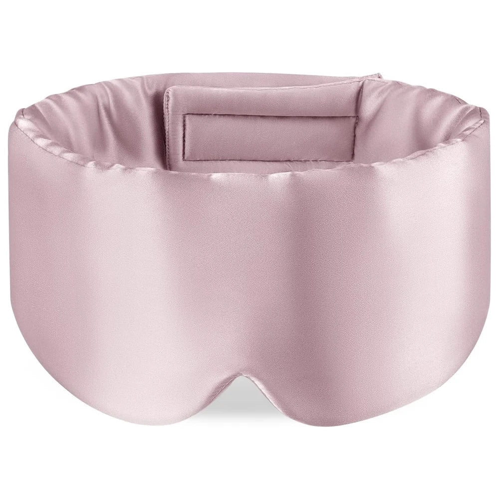 100% Mulberry Silk Sleeping Mask Eyepatch Blocking Light Eyemask Soft Padded Travel Sleeping Aid for Sleep Patch Slaapmasker Purest Peak