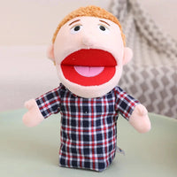 28-33cm Kids Plush Finger & Hand Puppet Popular Activity Boy Girl Role Play Bedtime Story Props Family Role Playing Toys Doll Econic Blanks