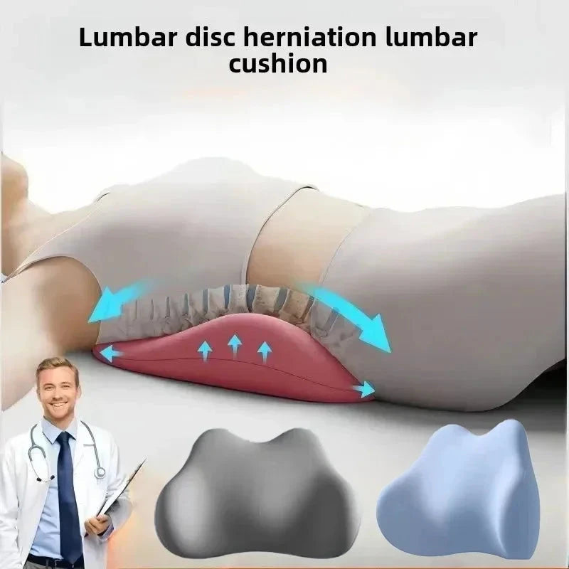 Special Lumbar Support Cushion Sleep Lumbar Pillow Ergonomic Soft Comfortable Memory Cotton Bed Lumbar Protrusion Back Support Econic Blanks