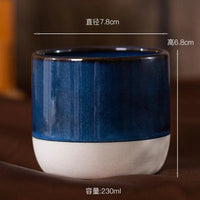 100ml 180ml 230ml Coffee Mug Vintage Ceramics Tea Cup Japanese-style Cafes Drinkware Stoneware Espresso for Restaurants Hotels Quick Pick Grocers