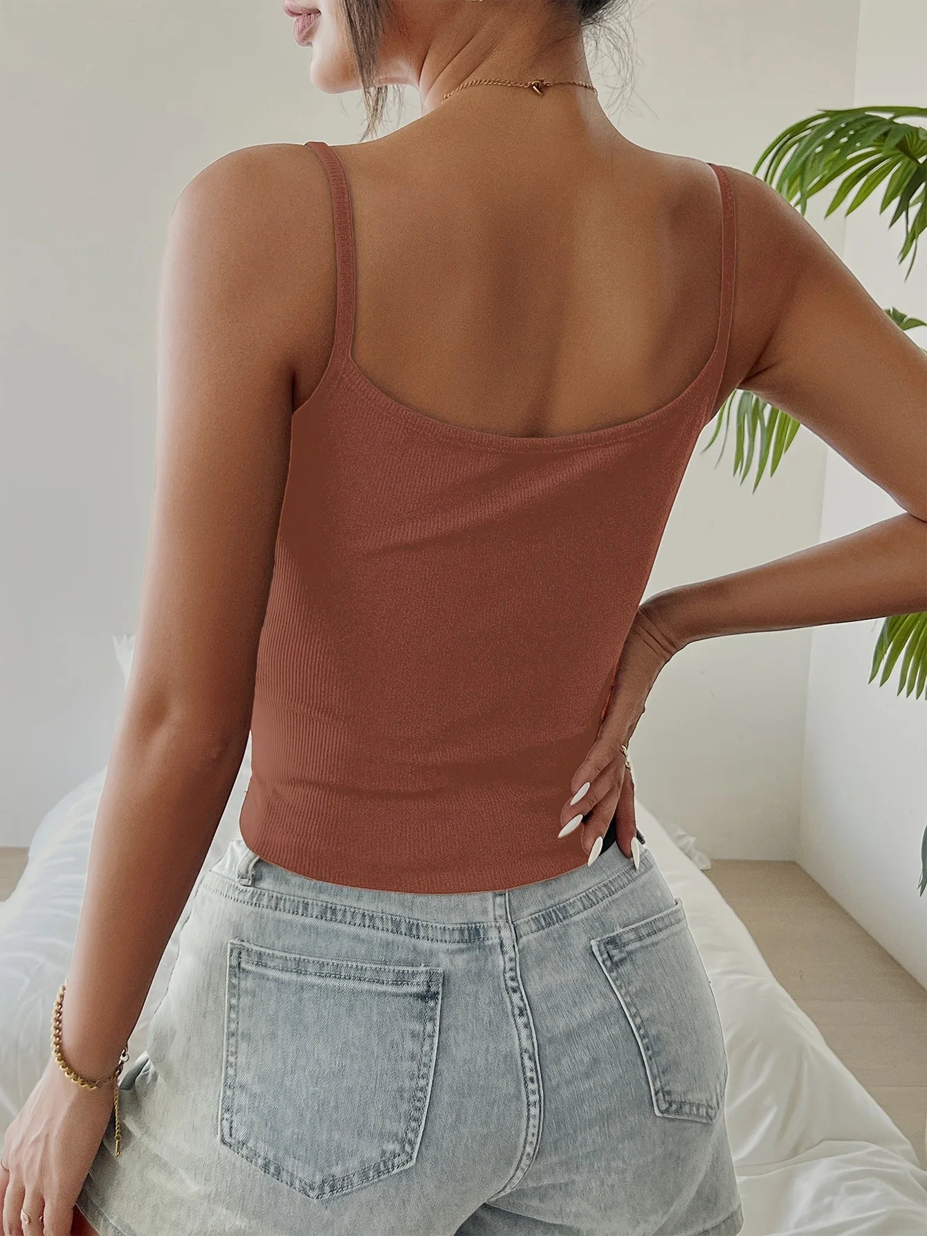 Women's Cropped Tops Spring and Summer Corset Korean Suspenders Vest Sexy Camisole Slim Y2K Corset Tops Casual Basic T-shirt Quick Pick Grocers