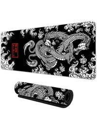 Japanese Dragon Large XXL Gaming Mousepad 900x400 700x300 Speed Desk Mat Anime Theme Keyboard Gamer Mouse Pad for Esports Econic Blanks