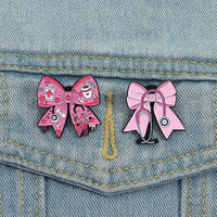 Pink Bowknot Medical Tools Stethoscope Enamel Pins Surgical Gloves Capsule Band Aid Brooches Clothes Lapel Badges Jewelry Gift Quick Pick Grocers