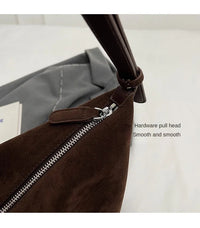 Advanced Retro Bag for Women's 2026 New Textured Frosted Shoulder Bag with Large Capacity Crossbody Commuting Tote Bag Quick Pick Grocers