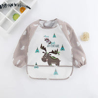 Waterproof EVA Full Sleeve Baby Bibs Children Apron Long Sleeve Feeding Smock Kids Eating Breastplate Infant Scarf Clothing Quick Pick Grocers