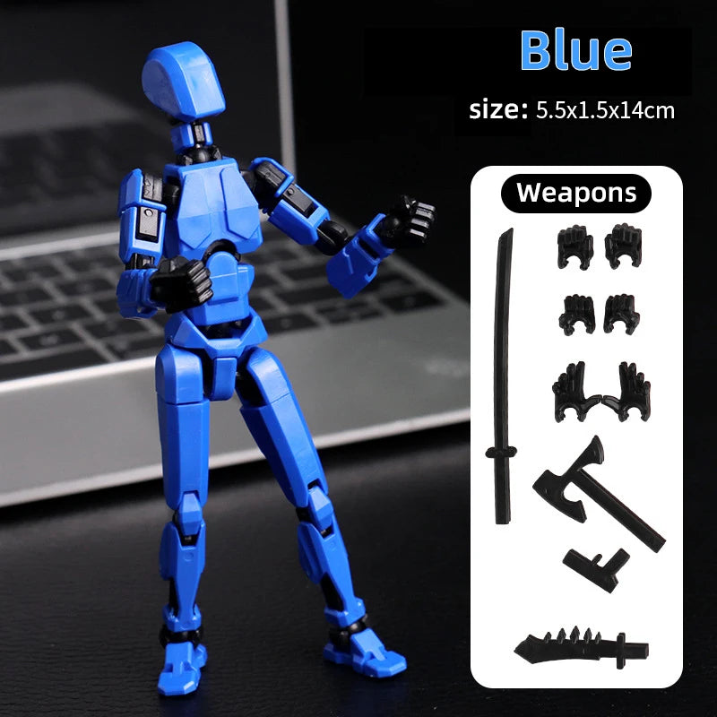 Multi-Jointed Movable Shapeshift Robot 3D Printed Mannequin Dummy 13 Action Figures Toys Kids Adults Parent-children Games gifts Quick Pick Grocers