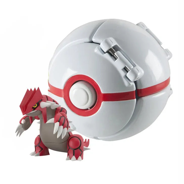 Pokemon Elf Ball Pokeball Anime Figure Cartoons Pikachu Charizard Piplup Kyogre Pocket Monster Pet Anime Action Model Toy Gifts Quick Pick Grocers