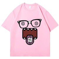 Domo Kun Funny Meme T Shirts Men's Women Clothes Classic Cotton Casual Tee Shirts Short Sleeve Summer T-shirt Tops Streetwear Quick Pick Grocers