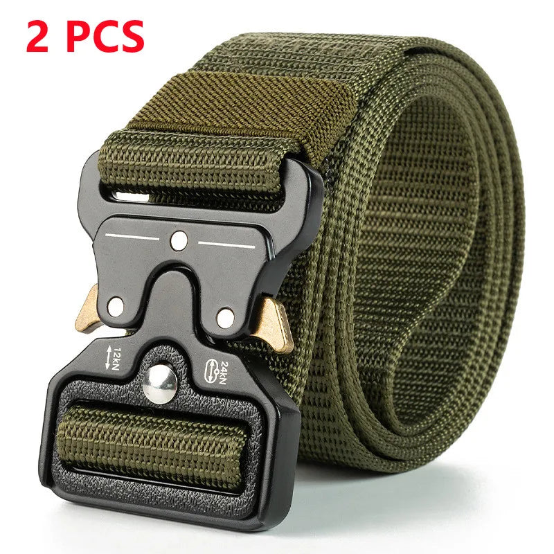 Genuine Tactical Belt Quick Release Outdoor Military Belt Soft Real Nylon Sports Accessories Men And Women Black Belt Quick Pick Grocers