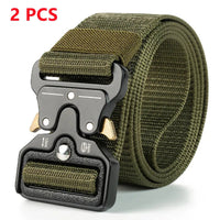Genuine Tactical Belt Quick Release Outdoor Military Belt Soft Real Nylon Sports Accessories Men And Women Black Belt Quick Pick Grocers