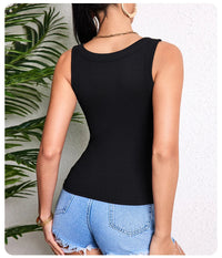 3-piece Ladies Solid Color Vest Fashion Joker Young Woman Threaded Camisole Quick Pick Grocers