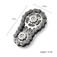 Sprockets Flywheel Fingertip Gyro Fidget Spinner Antistress Anxiety Metal Bike Chains EDC Spinner Fidget Toys For Adult Kids Econic Blanks