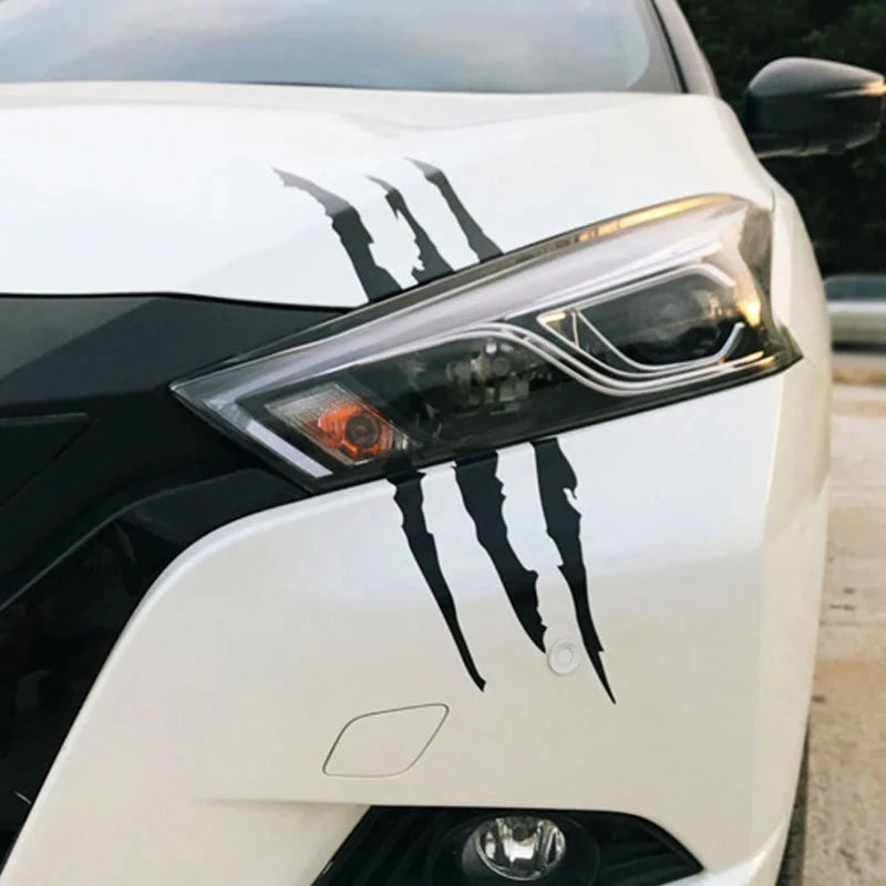 Reflective Monster Claw Car Sticker – Scratch Stripe Headlight Decal | Waterproof Vinyl Auto Exterior Decoration Accessories Econic Blanks