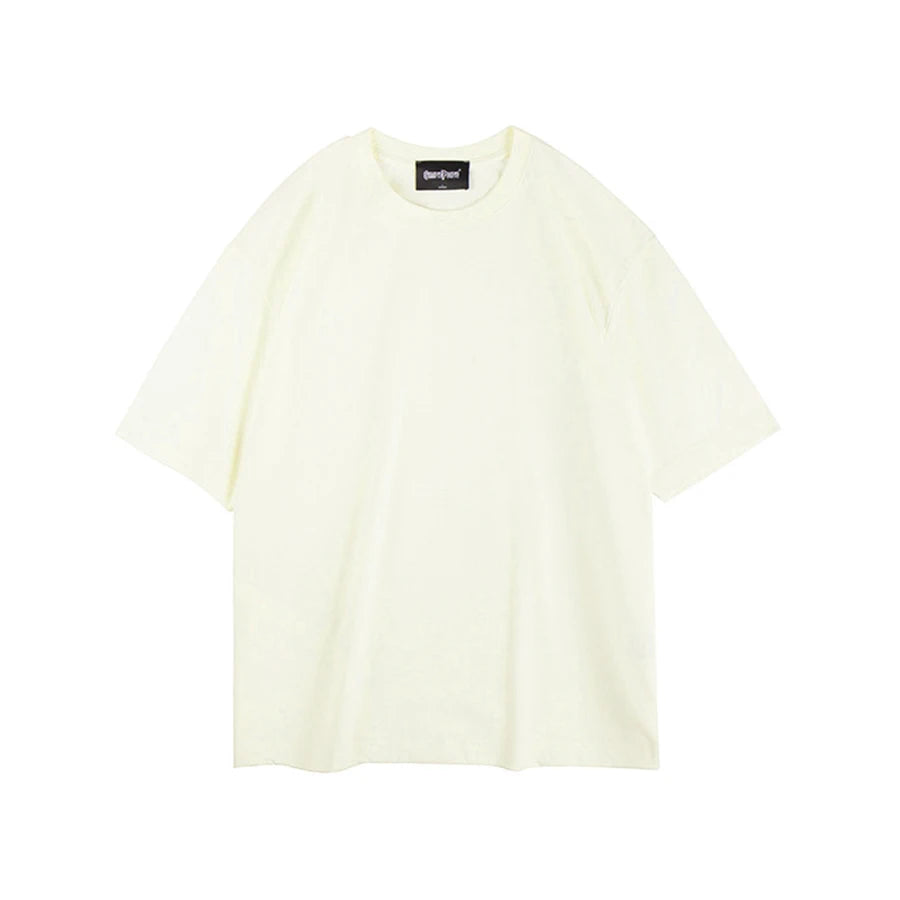 WAVLATII Women New Oversized T shirts Female 260 GSM White Casual Streetwear Tees Unisex Solid Korean Cool Tops for Young WT2560 Quick Pick Grocers
