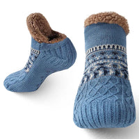 Thermal Mens Fluffy Slipper Socks Winter Warm Women Short Cotton Thickened Home Sleeping Soft Non Slip Grip Fuzzy Floor Socks Purest Peak