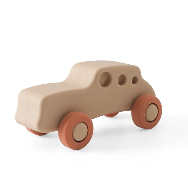 Montessori Baby Silicone Car Toys 0 12 Months Newborn Baby Things Silicone Baby Teether Toy Car  Educational Toy Silicone Blocks Purest Peak