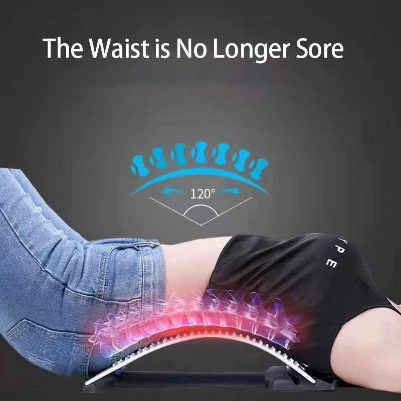 Back Stretcher for Back Pain Relief, Multi-Level Back Cracker Board, Lower and Upper Back Support for Herniated Disc Econic Blanks
