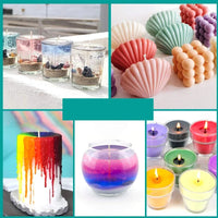 Candle Dyes Kit Liquid Colorant Pigment Set DIY Candle Making Supplies Aromatherapy Soap Soy Wax Dye Candle Mold Coloring Econic Blanks