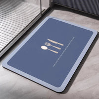 Diatomaceous Earth Bath Mat Bathroom Rug Absorbent Non-slip Floor Foot Mats Quick Dry Shower Carpet Toilet Pad Doormat Washable Quick Pick Grocers