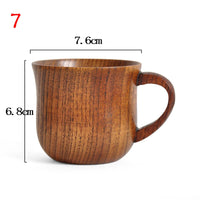 Wooden Big Belly Cups Handmade Natural Spruce Wood Cups Beer Tea Coffee Milk Water Cup Kitchen Bar Drinkware for Kitchen Quick Pick Grocers