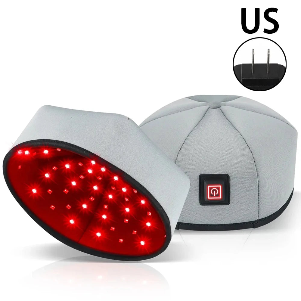 New Infrared LEDs 660nm&850nm Red Light Therapy Hair Growth Cap For Hair Regrowth Anti Hair Loss Relax Scalp Anti-inflammatory Quick Pick Grocers