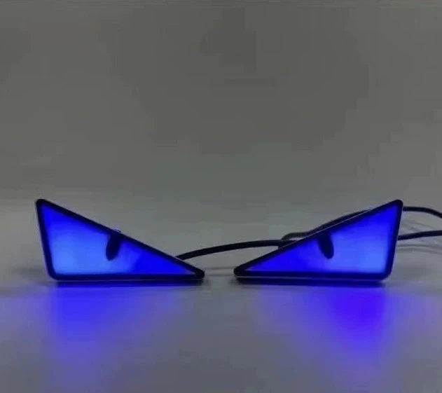 2pcs LED Devil's Eye License plate light Headlight For Car Motorcycl Universal Modified Decoration single light car Accessories Econic Blanks