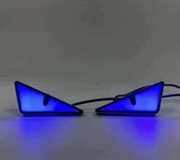 2pcs LED Devil's Eye License plate light Headlight For Car Motorcycl Universal Modified Decoration single light car Accessories Econic Blanks