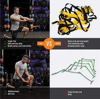 Dual-Purpose Soccer Training Jump Ladder Multifunctional Agility Ladder Speed Training Coordination Footwork Football Equipment Quick Pick Grocers