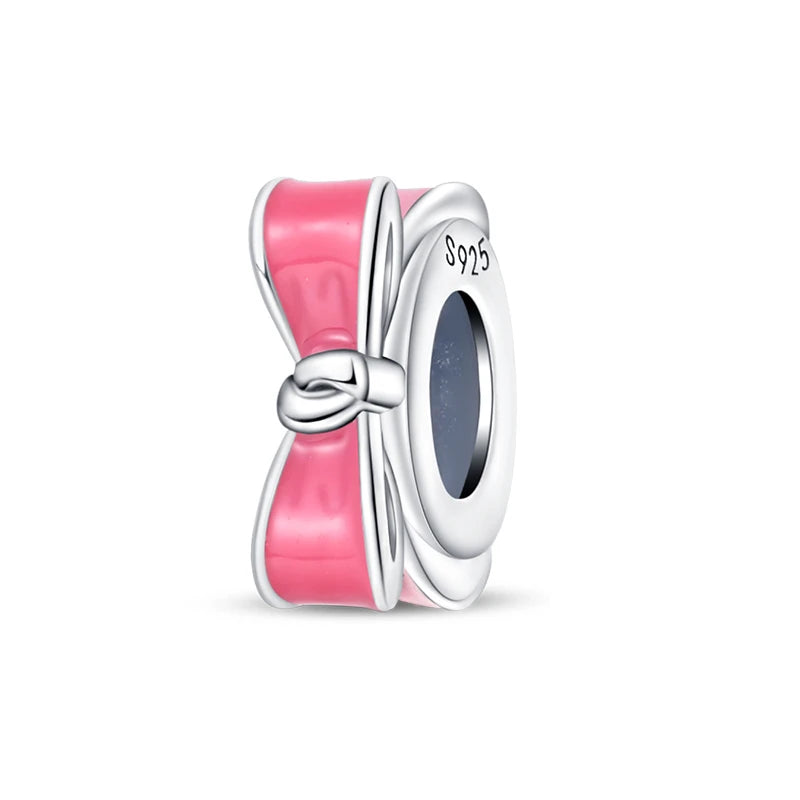 100% 925 Sterling Silver Rainbow Zircon Colorful Butterfly Dragon Shaped Silicone Stopper Charms Beads Fit DIY Bracelets Jewelry Econic Blanks