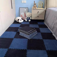 10Pcs 30*30CM Creative Plush Puzzle Foam Floor Mat Puzzle Carpet Warm Playmat Interlocking Exercise Tiles Fluffy Area Rugs Quick Pick Grocers
