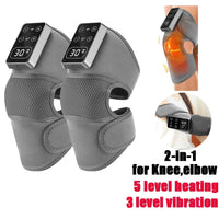 Eletric Heating Knee Massage Device Vibration Knee Pads for Shoulder Elbow Joint Warm Massage Thermal Knee Pad Blood Circulation Quick Pick Grocers