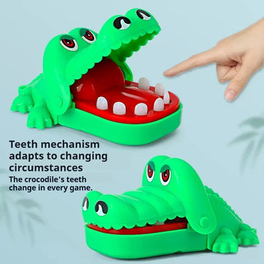 New Family Toys Crocodile Teeth Toys Alligator Family Party Toy Interactive Mini Biting Finger Game Non‑Toxic for Family Games Econic Blanks