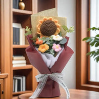 Artificial Flower Crochet Bouquet Eternal Flower Handmade Graduation Bouquet Mothers Day Birthday Gift Anniversary Quick Pick Grocers