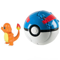 Pokemon Elf Ball Pokeball Anime Figure Cartoons Pikachu Charizard Piplup Kyogre Pocket Monster Pet Anime Action Model Toy Gifts Quick Pick Grocers