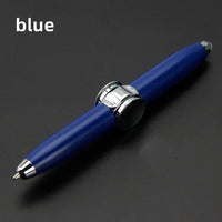 Multifunctional Decompression Finger Rotate Luminous Gyro Pens Toy Fidgets Spinner LED Light Ballpoint Pen Metal Gyro Pen Gift Econic Blanks